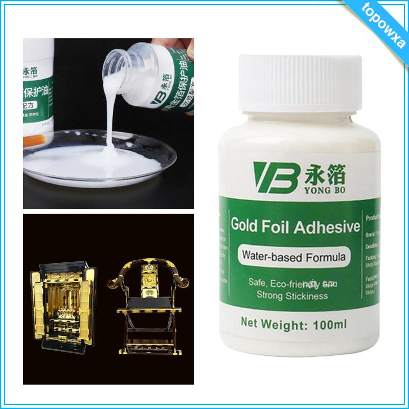 Gilding Adhesive, 100ml Gold Leaf Glue for Professional Craft Use and