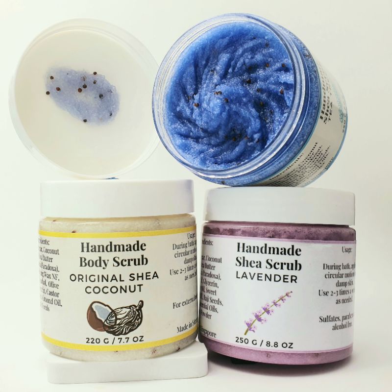 [SG Made] Emulsifying Shea Sugar Body Scrub 250g Shopee Singapore