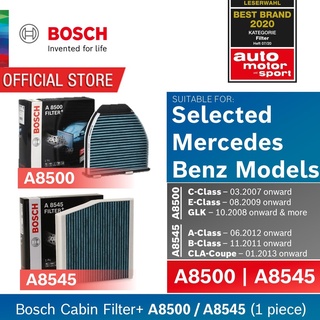 Bosch Cabin Filter Plus for Mercedes Benz MB - Filter+ A8500 / A8545 (Anti-allergic & anti-bacterial)