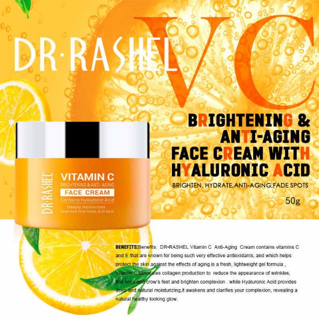 dr rashel vitamin c brightening and anti aging face cream