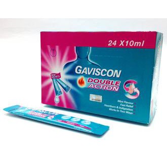 Gaviscon Double Action Liquid 24x10ml Sachets For Gastric Shopee Singapore