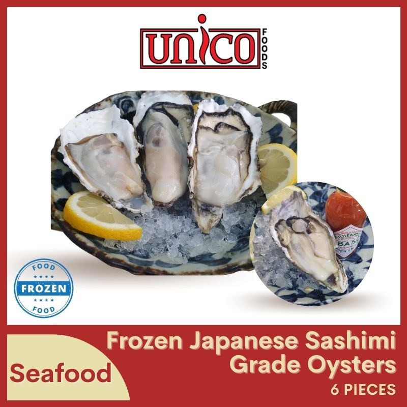 Frozen Japanese Sashimi Grade Oysters (6 Pieces/12 Pieces) Shopee