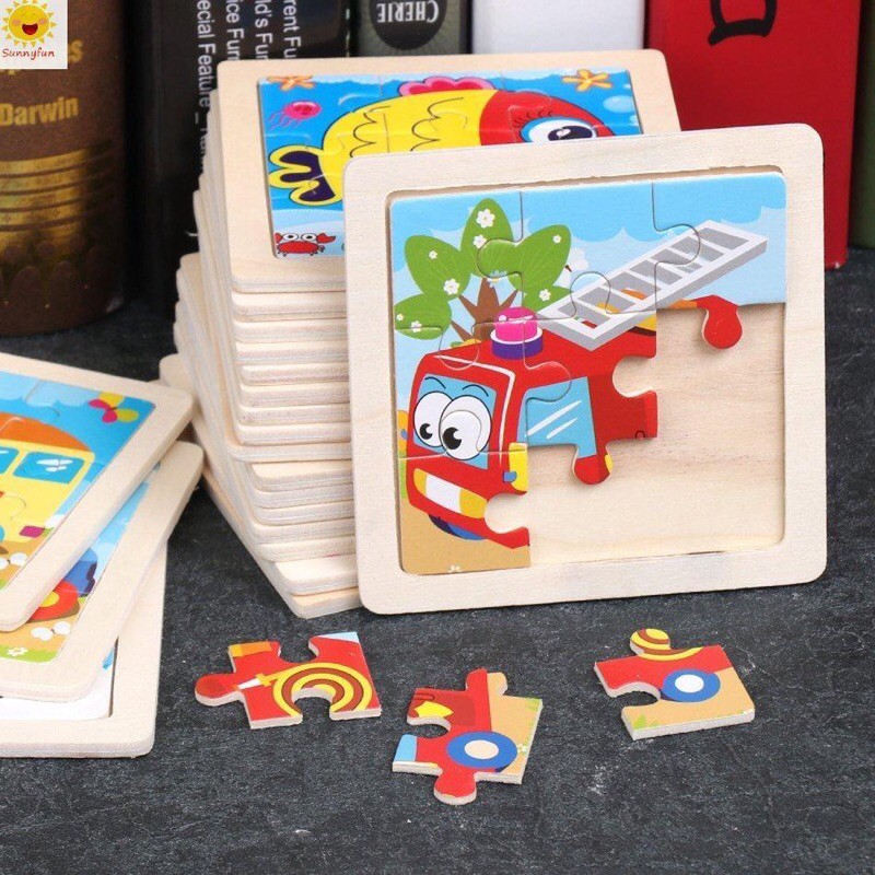 [Local Seller] 9 piece wooden jigsaw puzzle