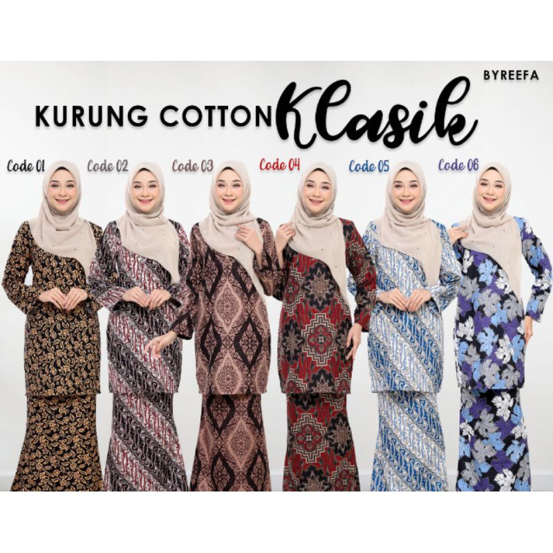 Byreefa Baju Kurung Cotton Klasik Shopee Singapore