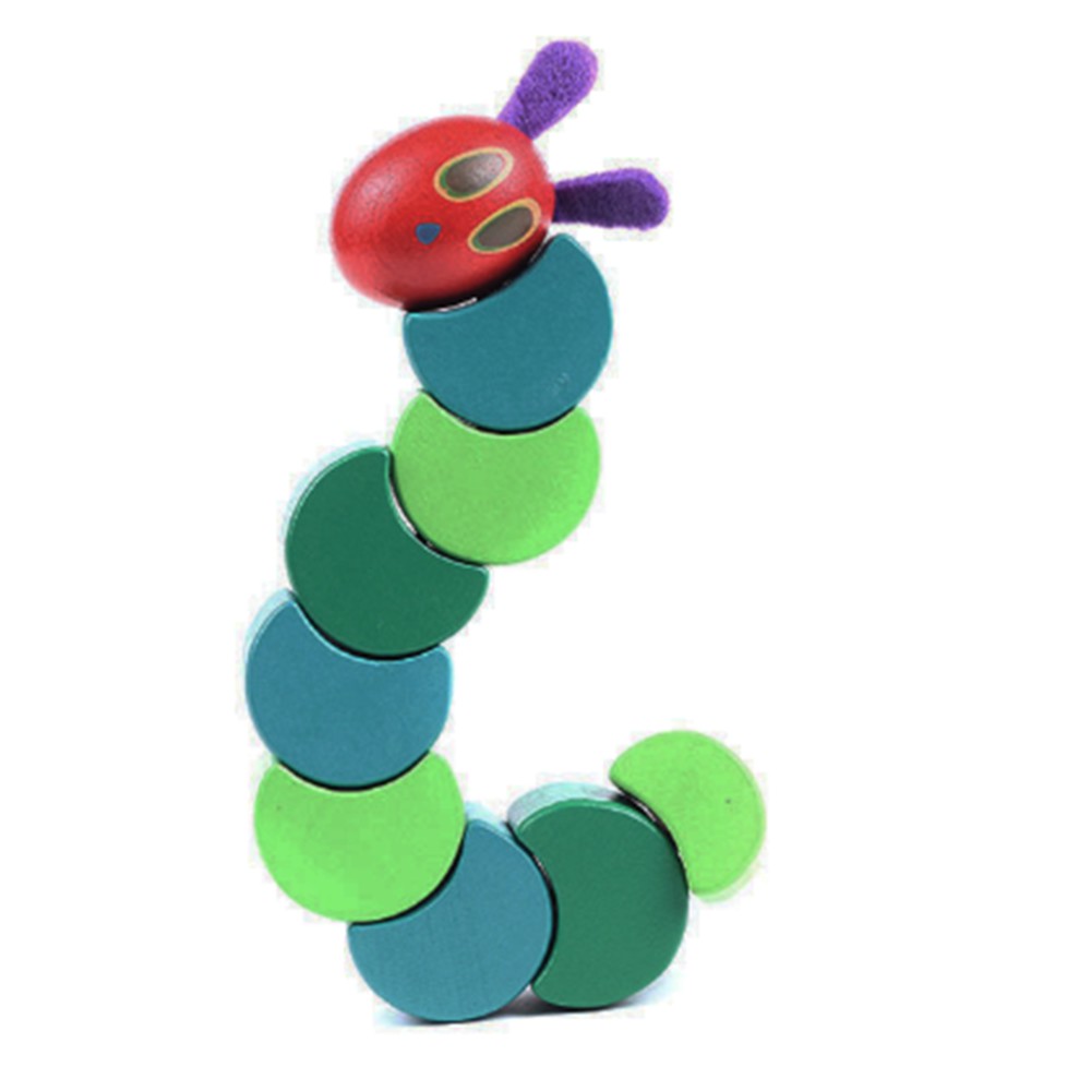 wooden hungry caterpillar toy