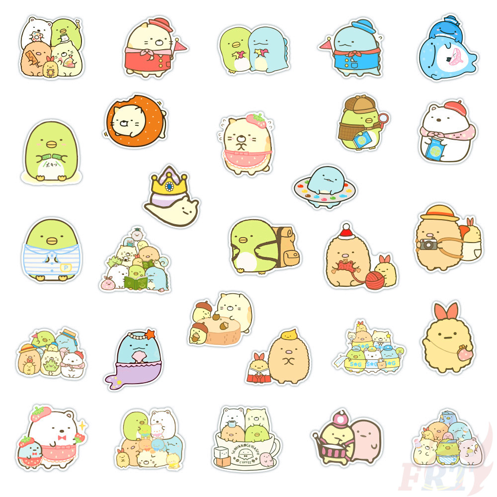 100pcs Set Sumikkogurashi Series A San X Sumikko Stickers Waterproof