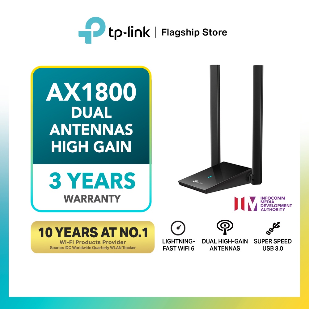 Archer Tx20u Plus Tp Link Ax1800 Dual Antennas High Gain Wireless Usb Adapter Dual High Gain 