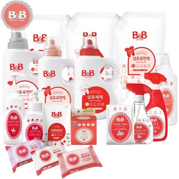 Korea B&B Baby Laundry Detergent/Softener/Soap Bar/Feeding Bottle
