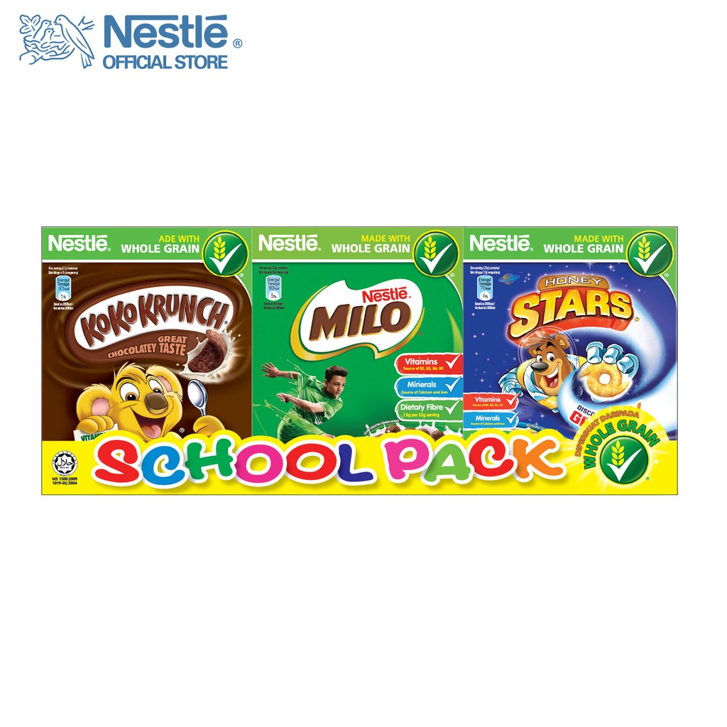 NESTLE Breakfast Cereal Variety School Pack 6 Box x (20/25G) Shopee