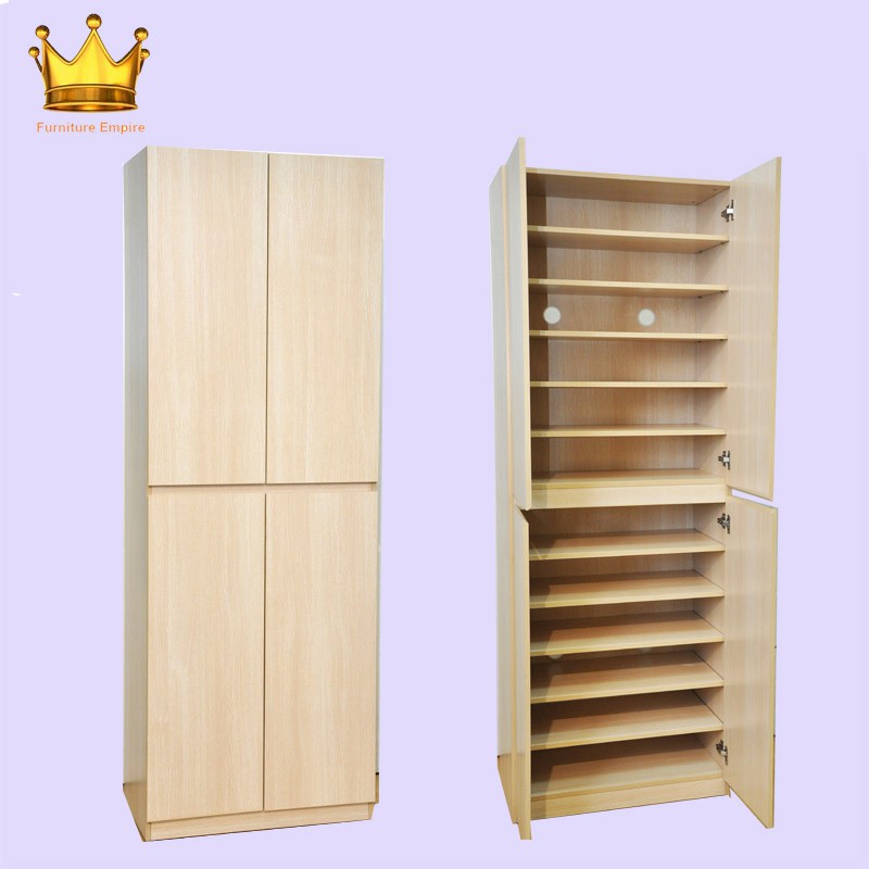 Zolaro Tall Shoe Cabinet Modern Wood, Wooden Shoe Rack Tall