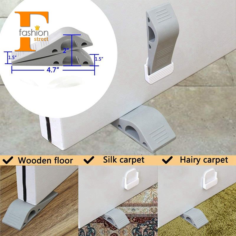Door Stopper Heavy Duty Door Stop Wedge Premium Rubber Door