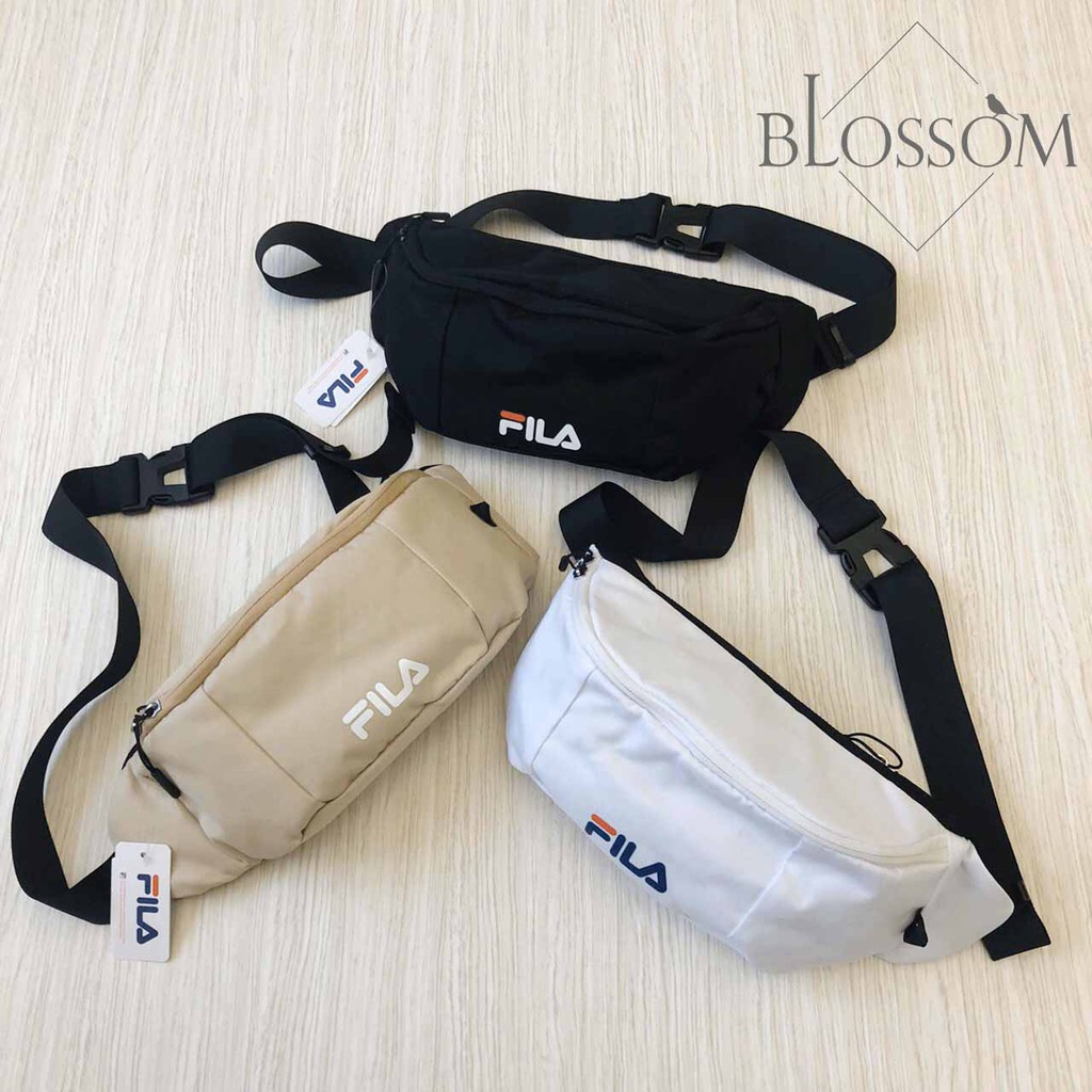 gold fila fanny pack