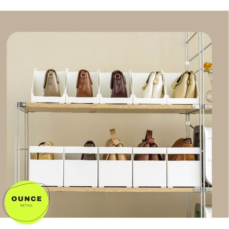 Organiser Storage Box Dividers Bags Wardrobe Kitchenware Books Pantry