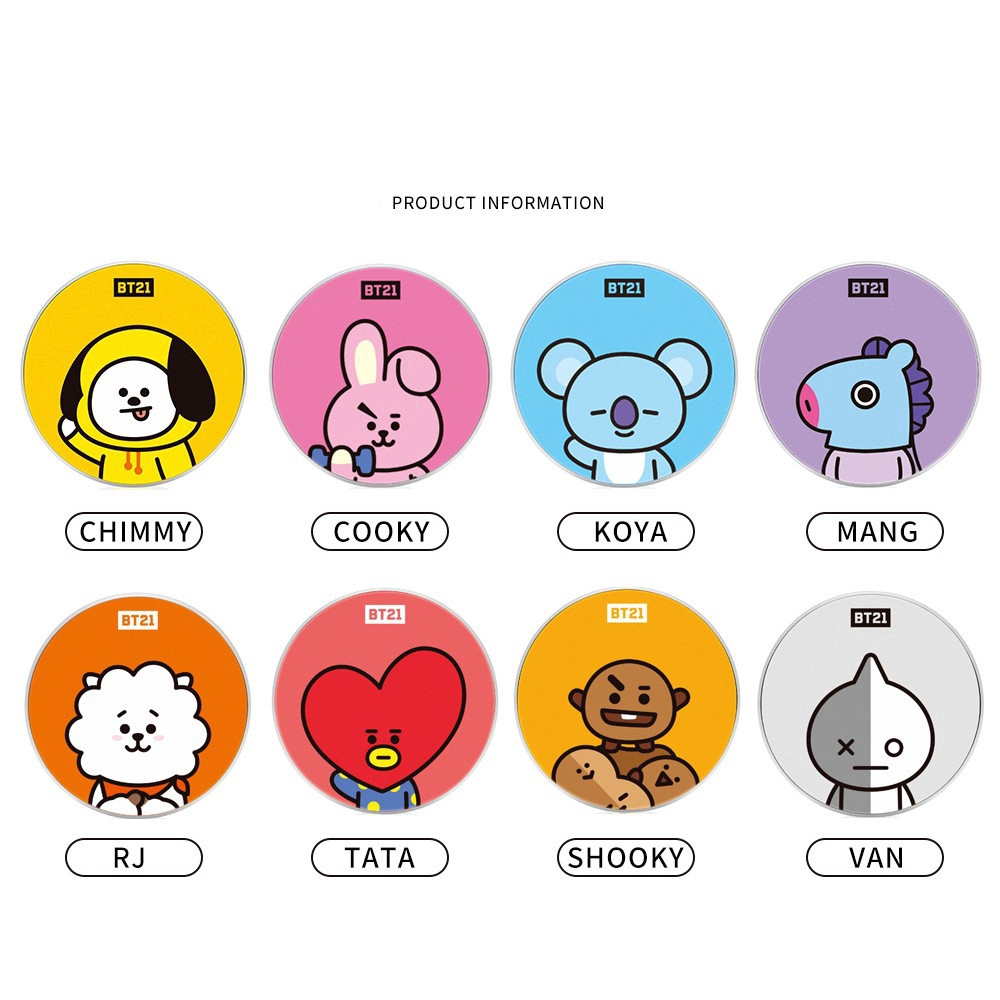 Kpop Bt21 Bts Bracket Cartoon Cute Finger Ring Stand Grip Holder Shopee Singapore