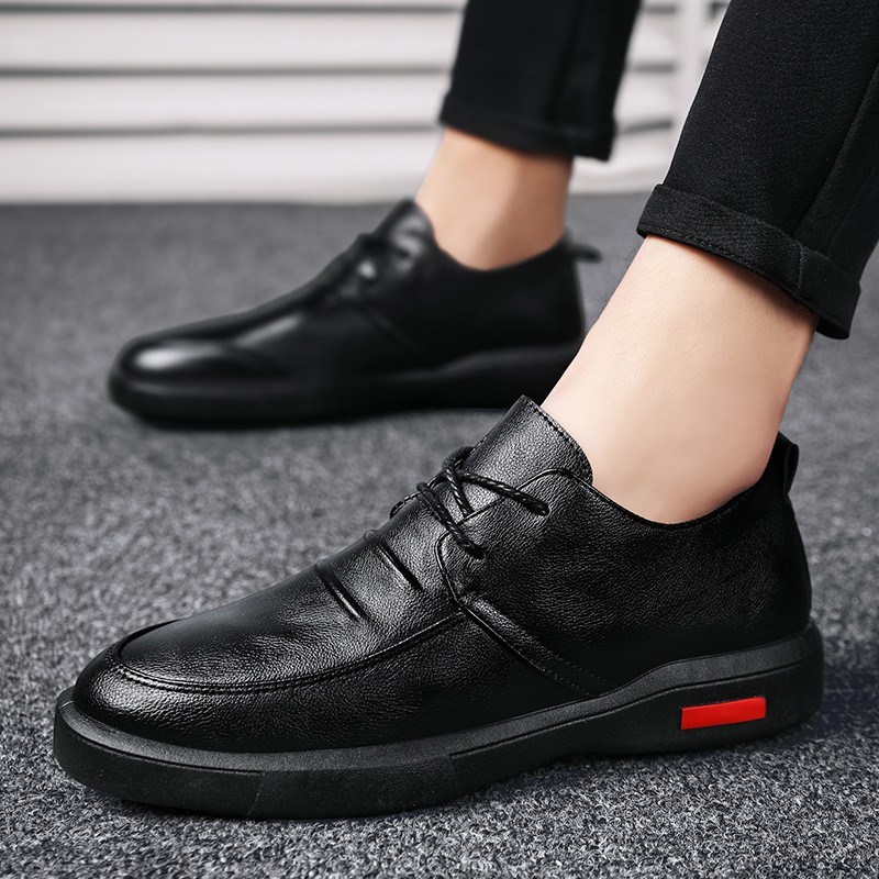 mens black non slip dress shoes