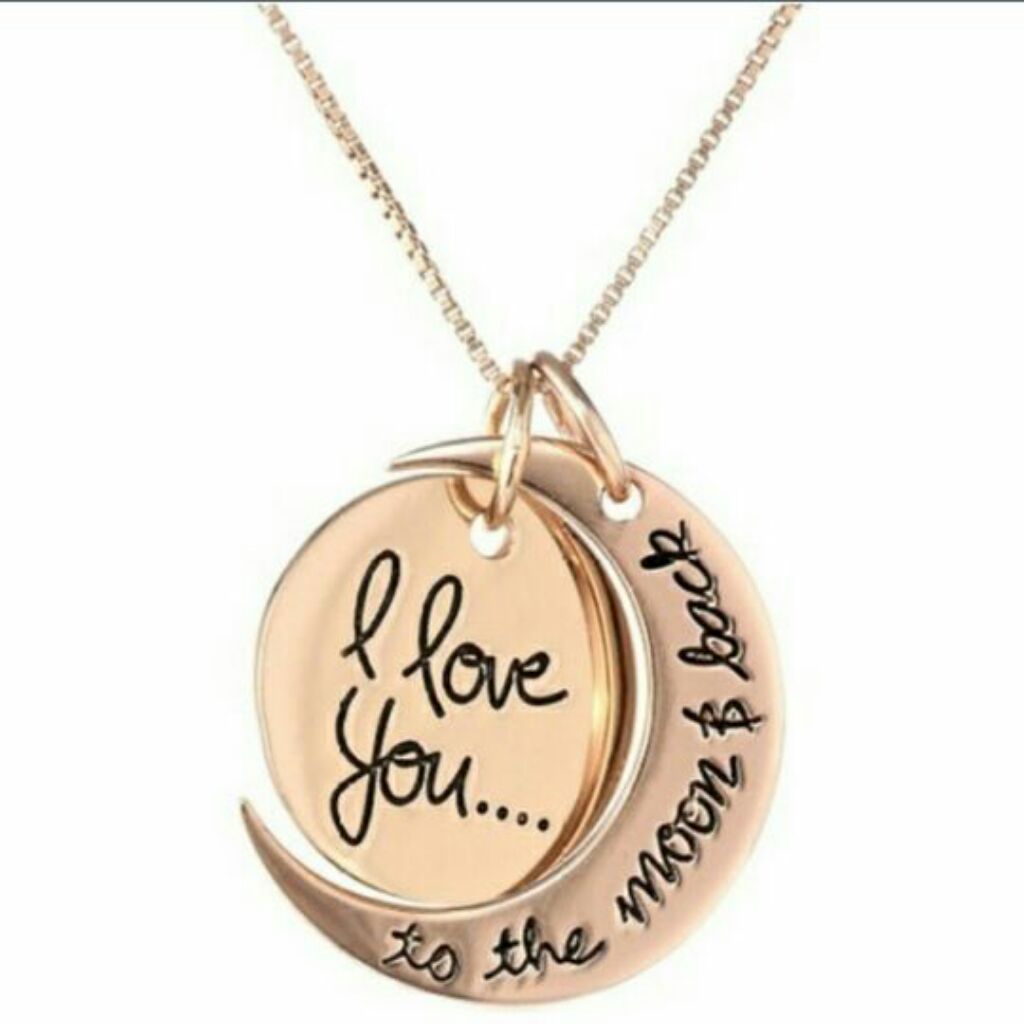 I Love You To The Moon And Back Necklace Shopee Singapore