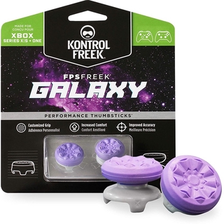 KontrolFreek CQC FPS Freek Galaxy Purple for Xbox One and Xbox Series X Controller | 2 Performance Thumbsticks | 1 High-Rise, 1 Mid-Rise | Purple