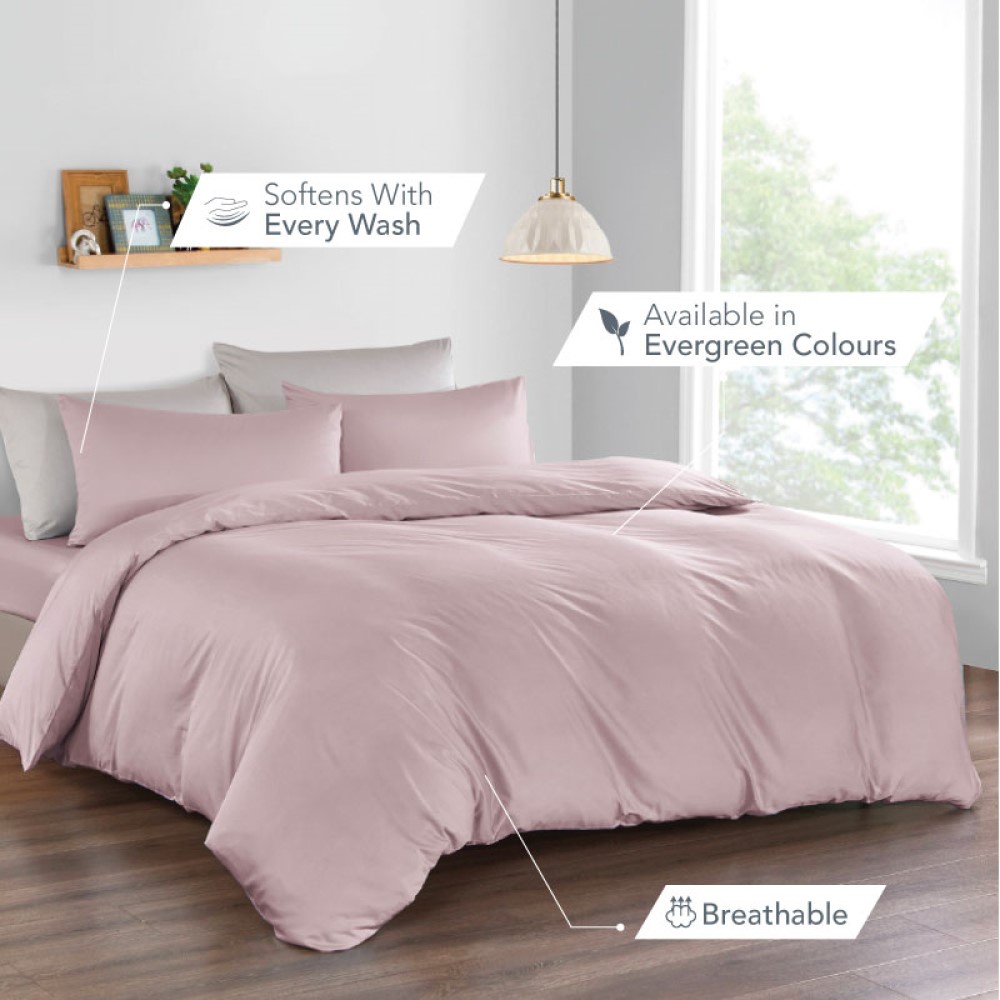 (Clearance Sale) Epitex Pure Cotton 1200TC Solid Color | fitted sheet