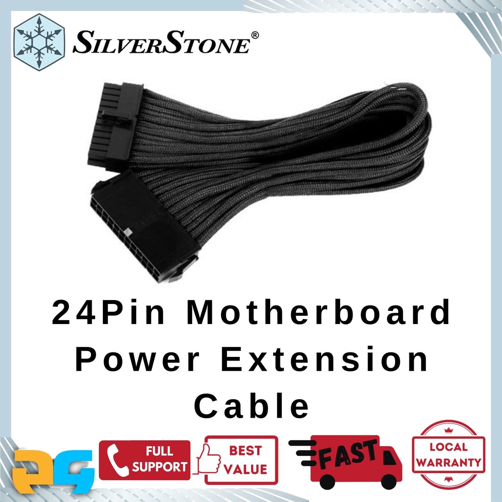 Silverstone 24Pin Motherboard PSU Extension Cable Shopee Singapore
