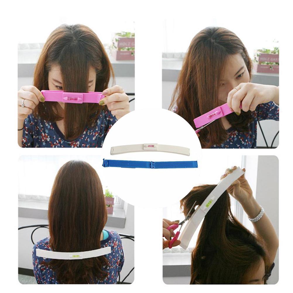 Women Hair Trimmer Fringe Cut Tool Clipper Comb Guide Bang Level Straight Hair Accessories