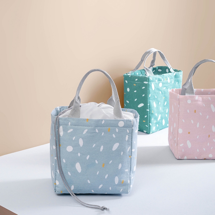 polka dot lunch bag