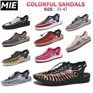 Woven Sandals Casual Sandals Beach Shoes Couple Colorful Summer Women Men Outdoor Casual Shoes Breathable Non-slip