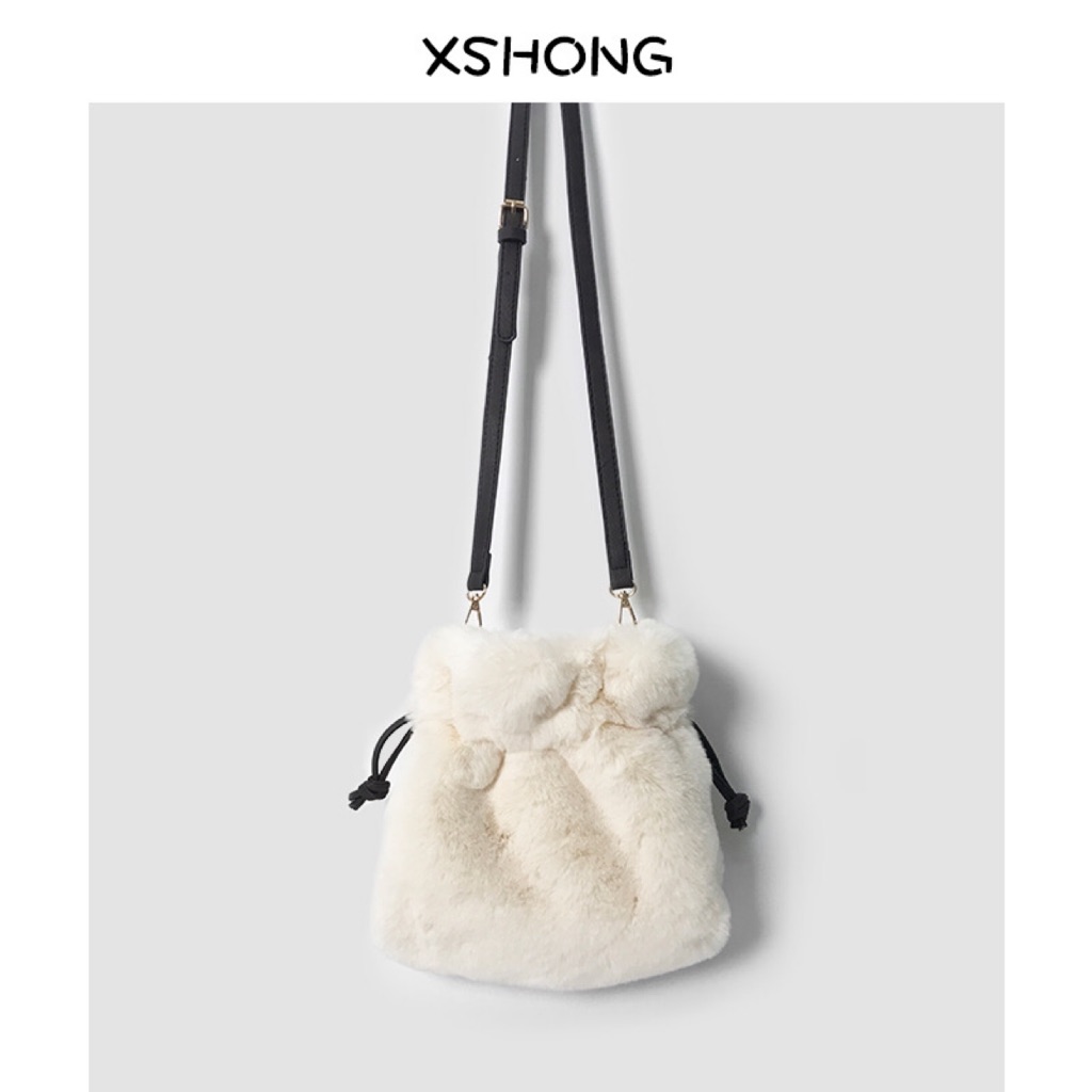 furry sling bag