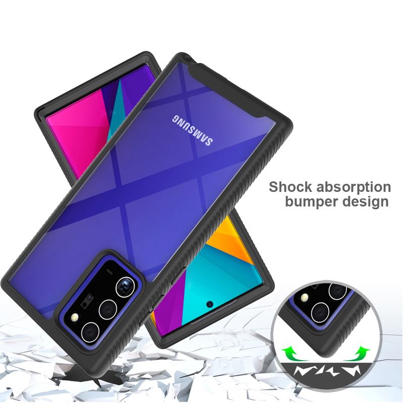 【Samsung Case】360 Full Body Ultra-thin Armor Clear Cover with Front Frame for Samsung S9/S9 Plus/S10/S10 Lite/S20/S20 Plus/S20 Ultra Hard Back Phone Shockproof Case