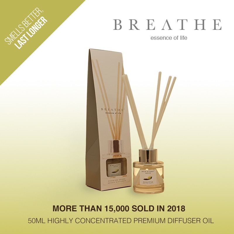 BREATHE Reeds Diffuser 50 ml/last 60 days Bubble Store