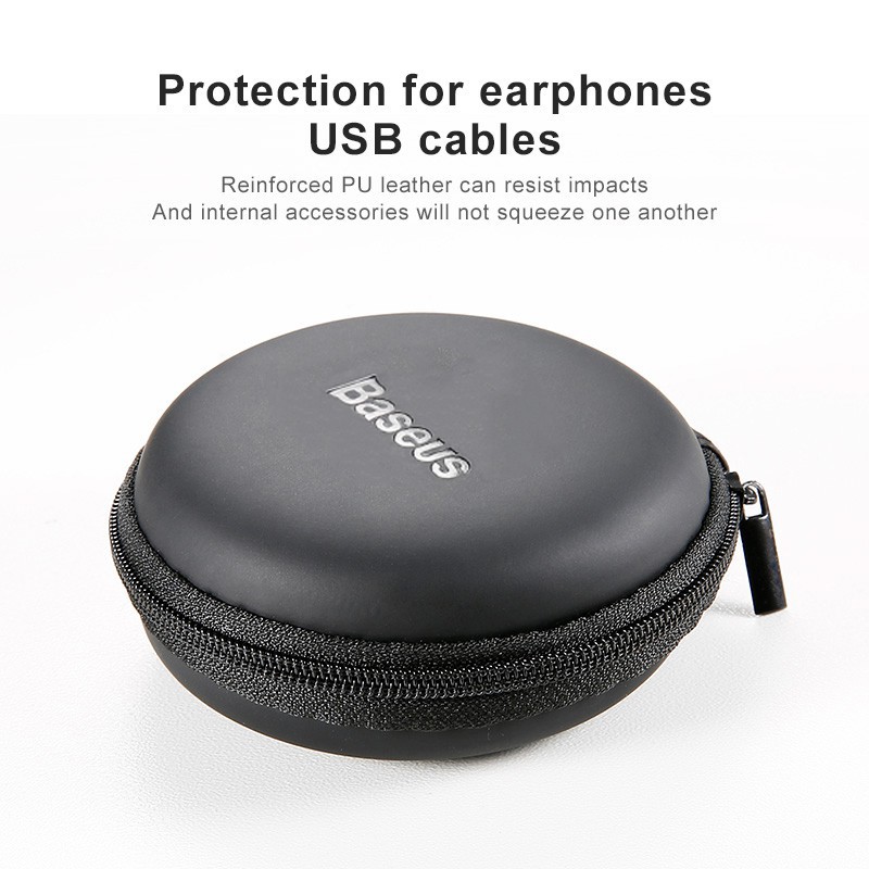 Baseus Earphone Portable Storage Bag Disk Case For Cable earphone