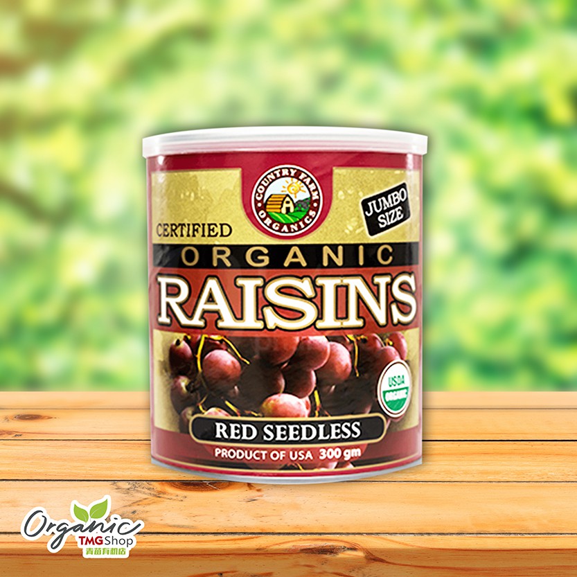 Country Farm Organic Raisins Red Green Seedless 有机红 青葡萄干 300g Shopee Singapore