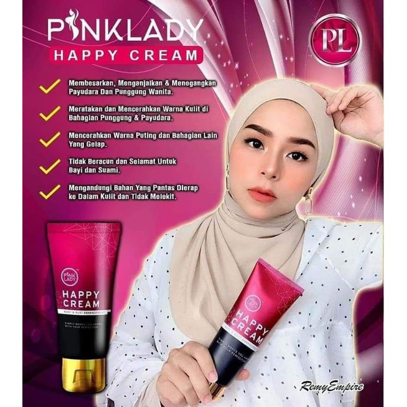 Happy Cream Pink Lady Original Free Delivery Sg Instocks Shopee Singapore