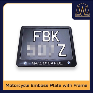 Motorcycle Emboss Plate / Frame