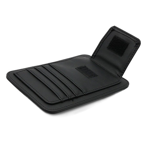 local seller Car/Vehicle Leather Card Pen Glasses Holder Sun Visor Change Clip Storage