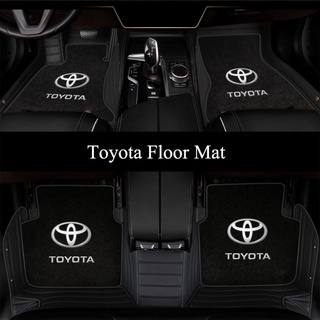 1 Set Car floor matting for 2008-2021 toyota Corolla CAMRY VIOS YARIS Auris Prius c-hr rav4 carpet alfombra innova hilux avanza hi ace fortuner Toyota car universal floor mat