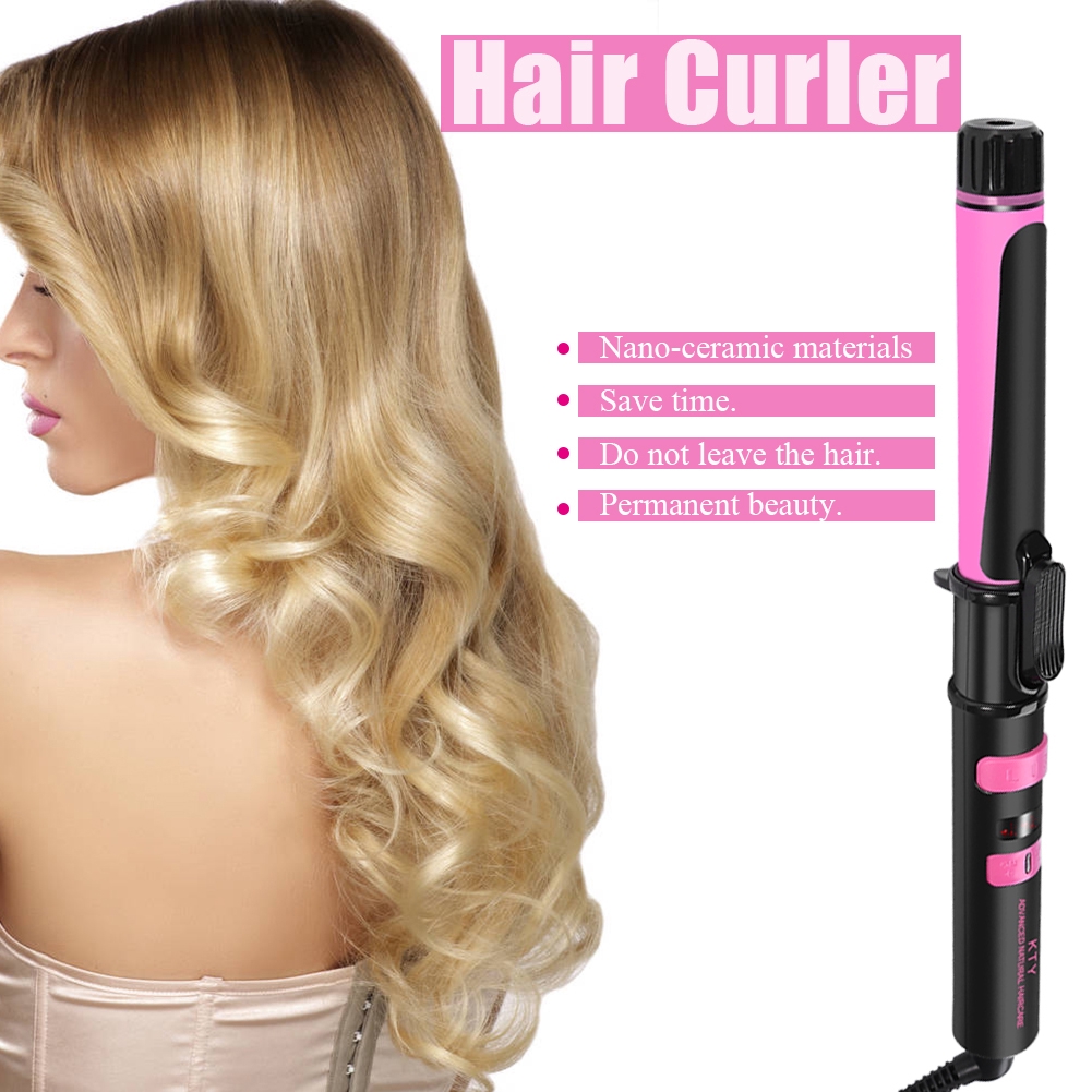 360 Degree Automatic Hair Curler Straightener Tourmaline Ceramic