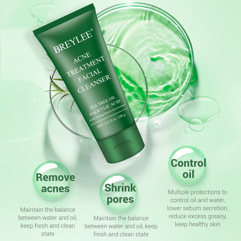 breylee acne treatment facial cleanser