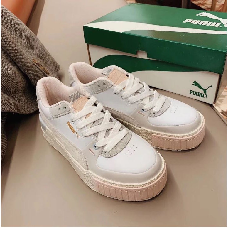 puma cali white marshmallow pink