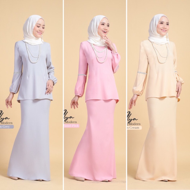  PLUS  SIZE  FREE SIZE  BAJU  KURUNG  MODEN MURAH CANTIK  