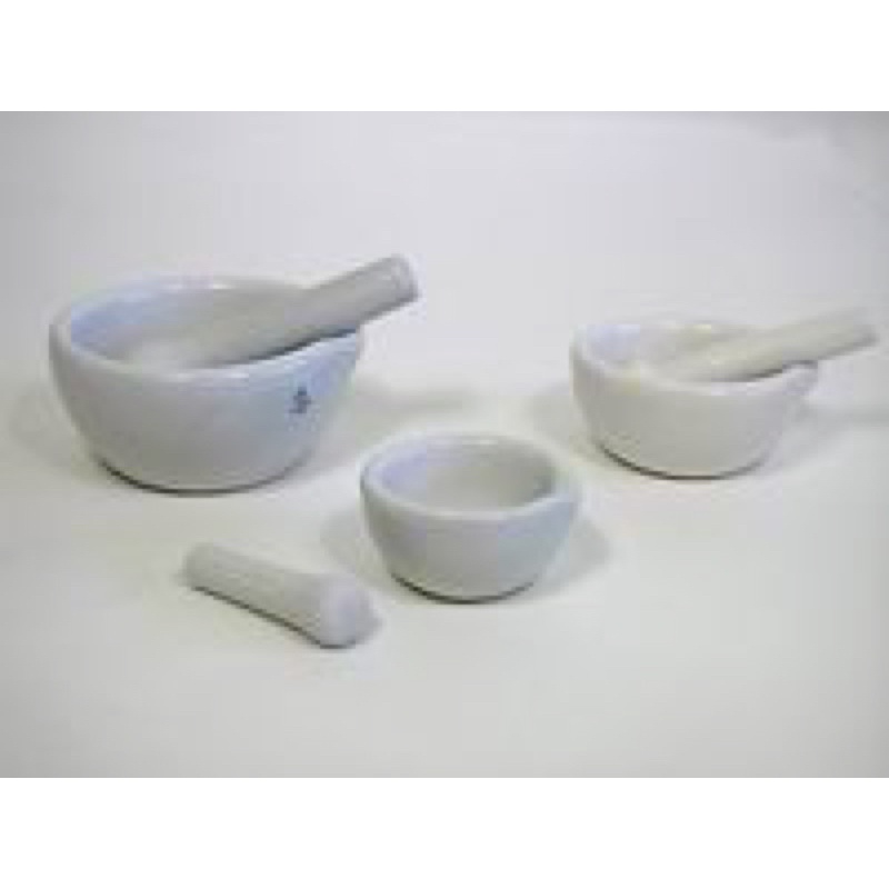 {SG Ready Stock} Porcelain mortar and pestle, 80mm diameter Shopee