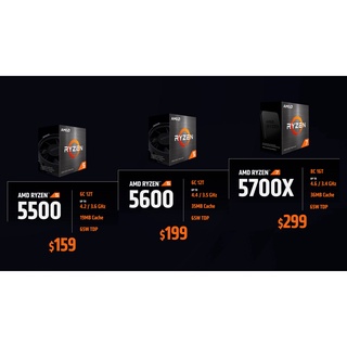[New Arrive] AMD Ryzen 7 5700X, Ryzen 5 5500,5600 CPU, RYZEN 5000 SERIES PROCESSSORS, AMD RYZEN 5 5600g5700g DESKTOP CPU