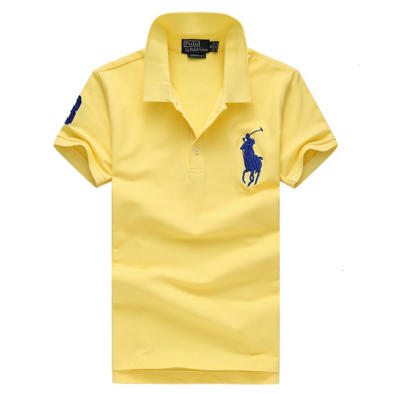 light yellow polo shirt