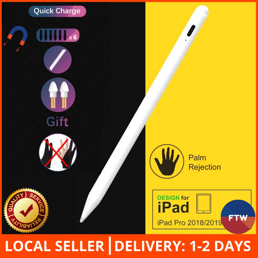 For Ipad Air 4 Pro Stylus Pen For Ipad With Palm Rejection Active Pencil Compatible With Apple Ipad 10 2 Mini Air Pro Shopee Singapore