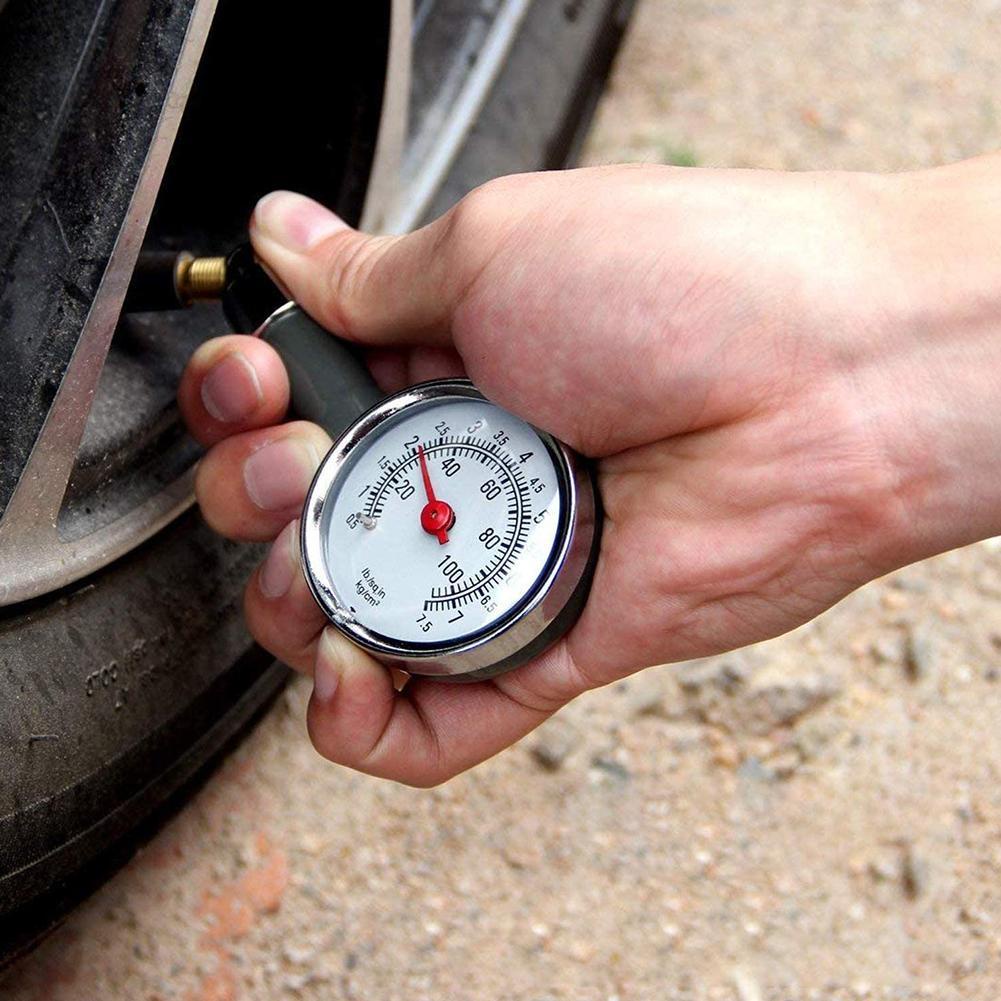 Portable Accurate Motor Car Tyre Tire Air Pressure Dial Meter Gauge Tester G8D5