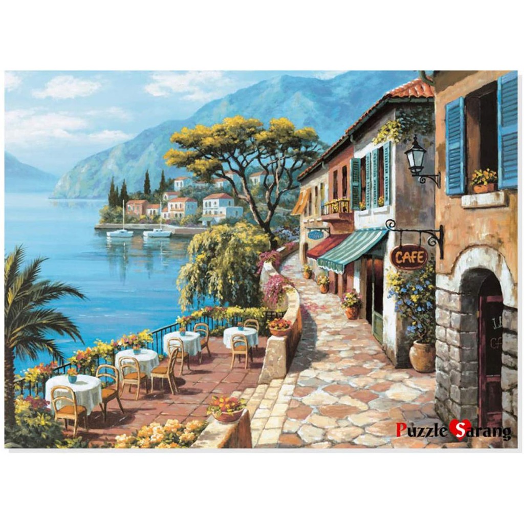 Cafe Street Educa 16788 Jigsaw Puzzle 8000 Piece By Richard Macneil