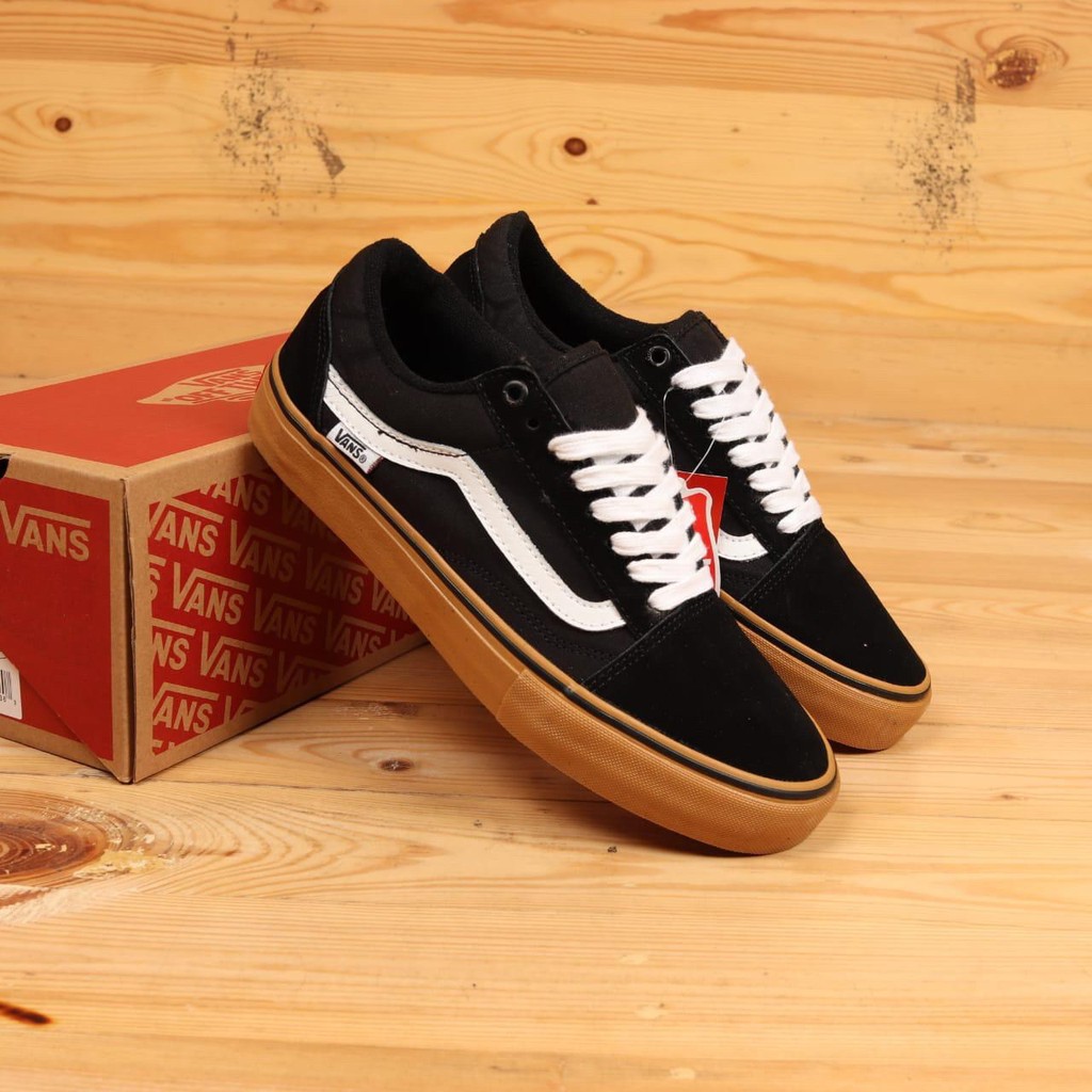 vans old skool pro black gum