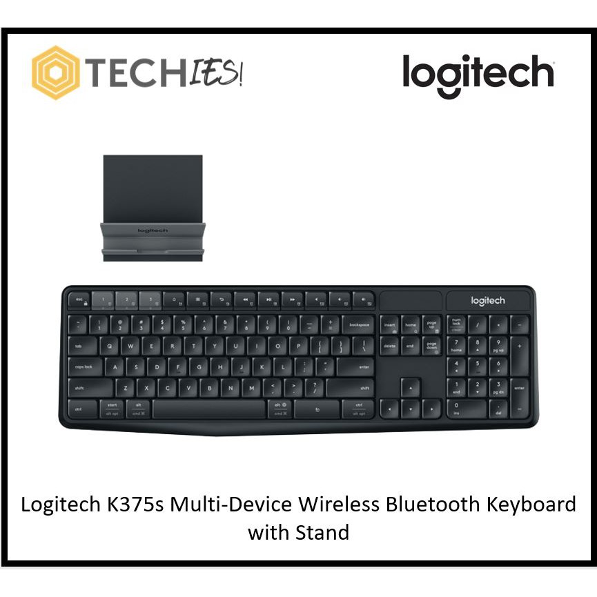 Logitech K375s MultiDevice Wireless Bluetooth Keyboard & Stand Combo
