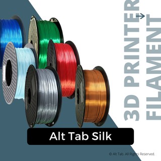 (Local Stock) PLA 3D Printer Filament Silk Series 1.75mm 1kg for 3D Printing [Alt Tab Silk]