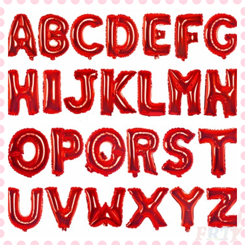 ♦ Party Decoration Balloons ♦ 1Pc 16Inch Red Foil Letter Balloons
