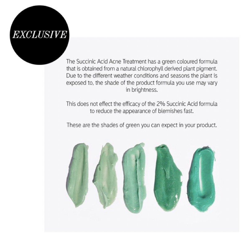 succinic acid acne treatment